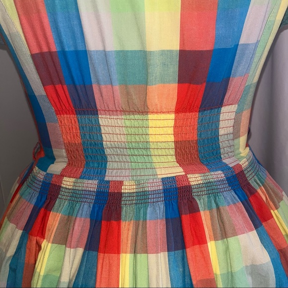 RARE - Blutsgeschwister Rainbow Check Dress - Size Small - Picture 3 of 4